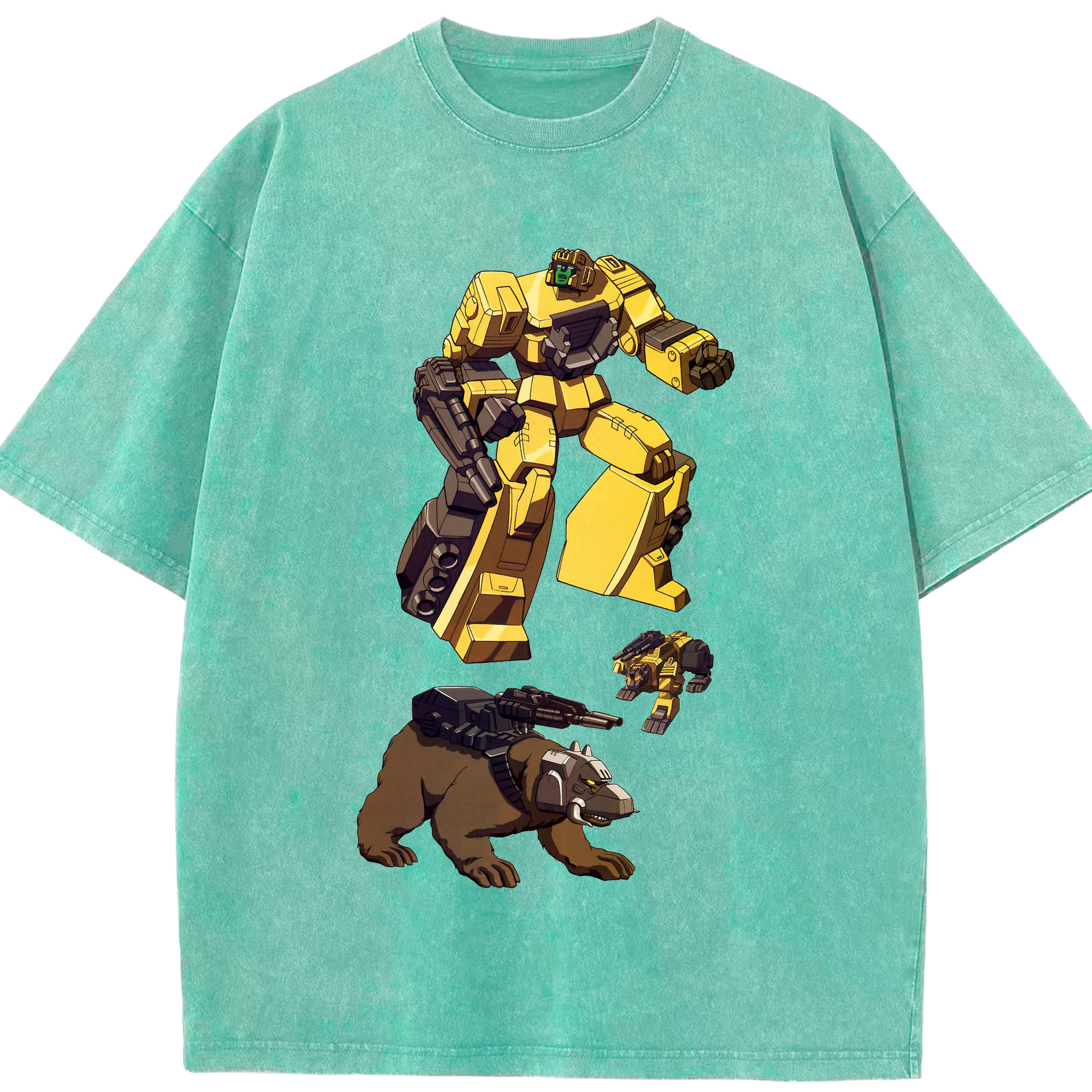 （画像用）  綿100% ヴィンテージ風 半袖Tシャツ（フロントプリント）